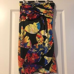 Strapless butterfly dress